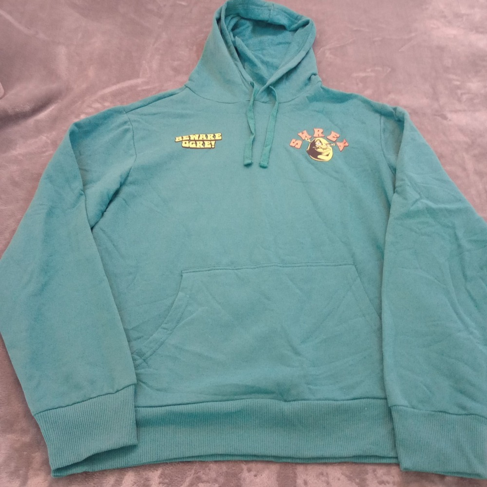 Shrek Hoodie Sz‎ M Green Dreamworks What Were You Expecting Prince Charming NEW